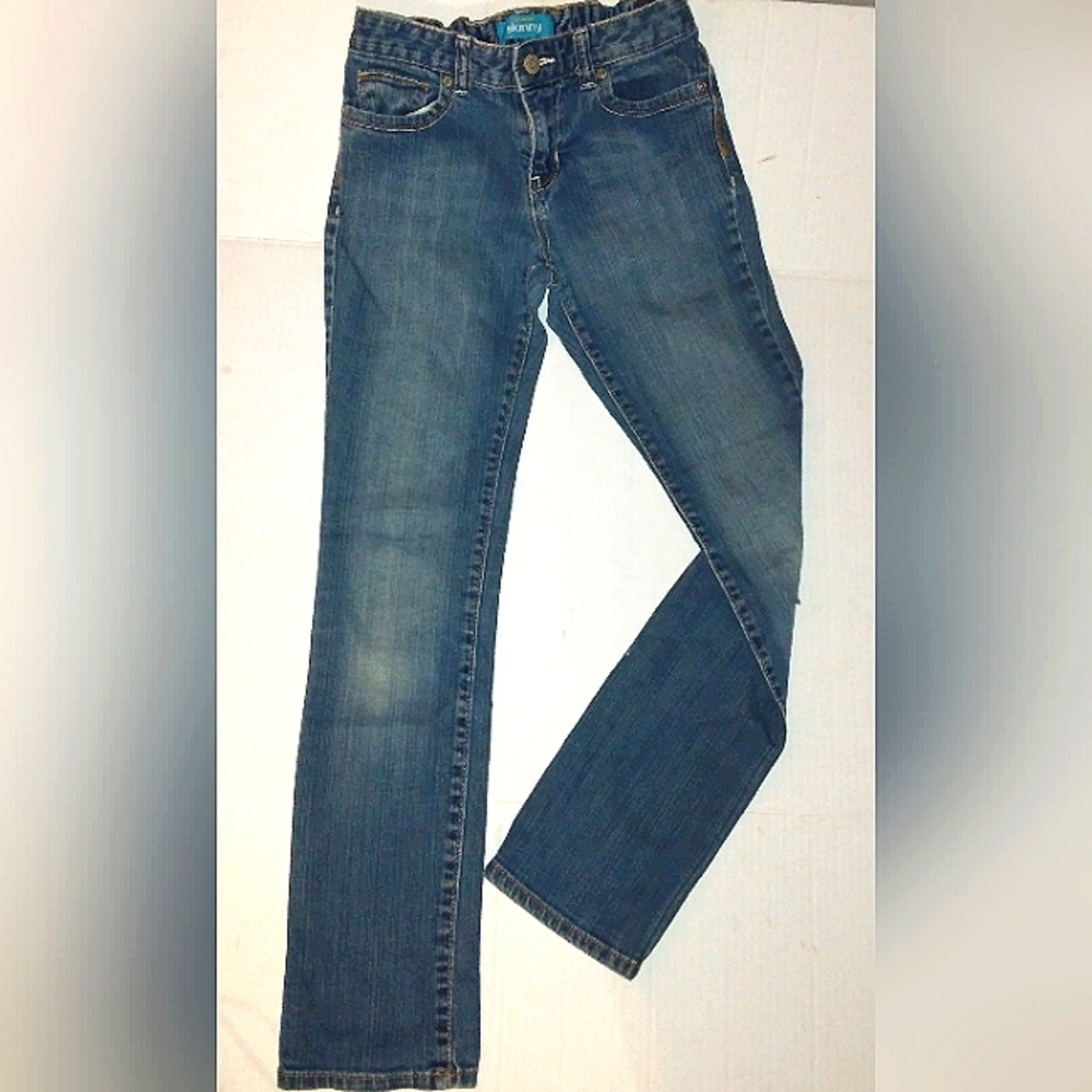 ☆GUC☆Girls OLD NAVY Light Wash~Skinny Straight~Stretchy Denim Jeans☆12Girl/Teen☆